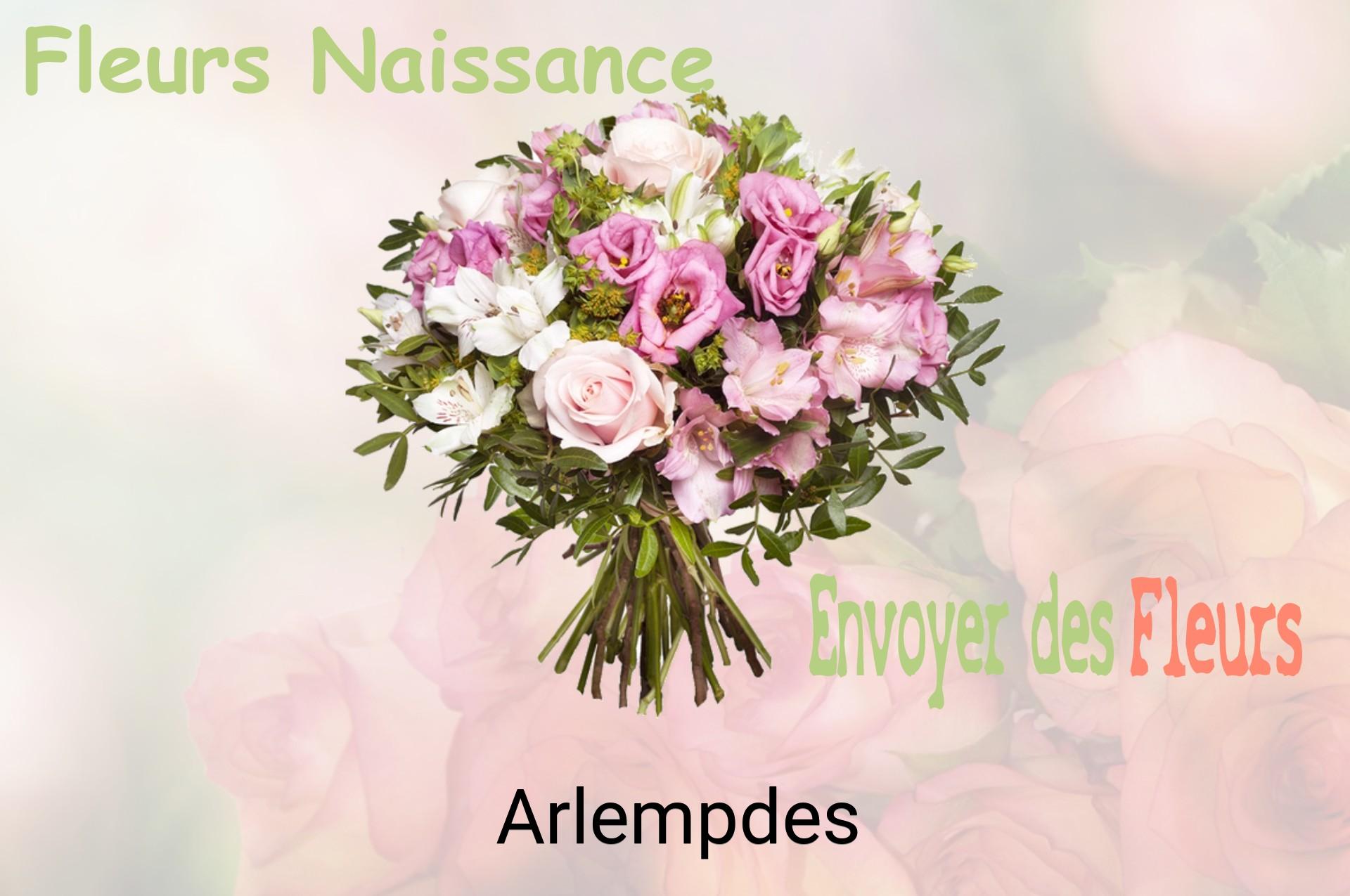 Bouquet de fleurs de naissance livré à Arlempdes